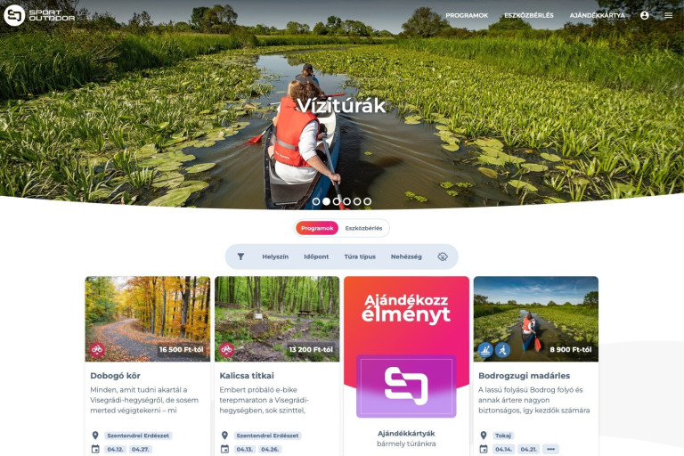 Új portál az aktív programok világába